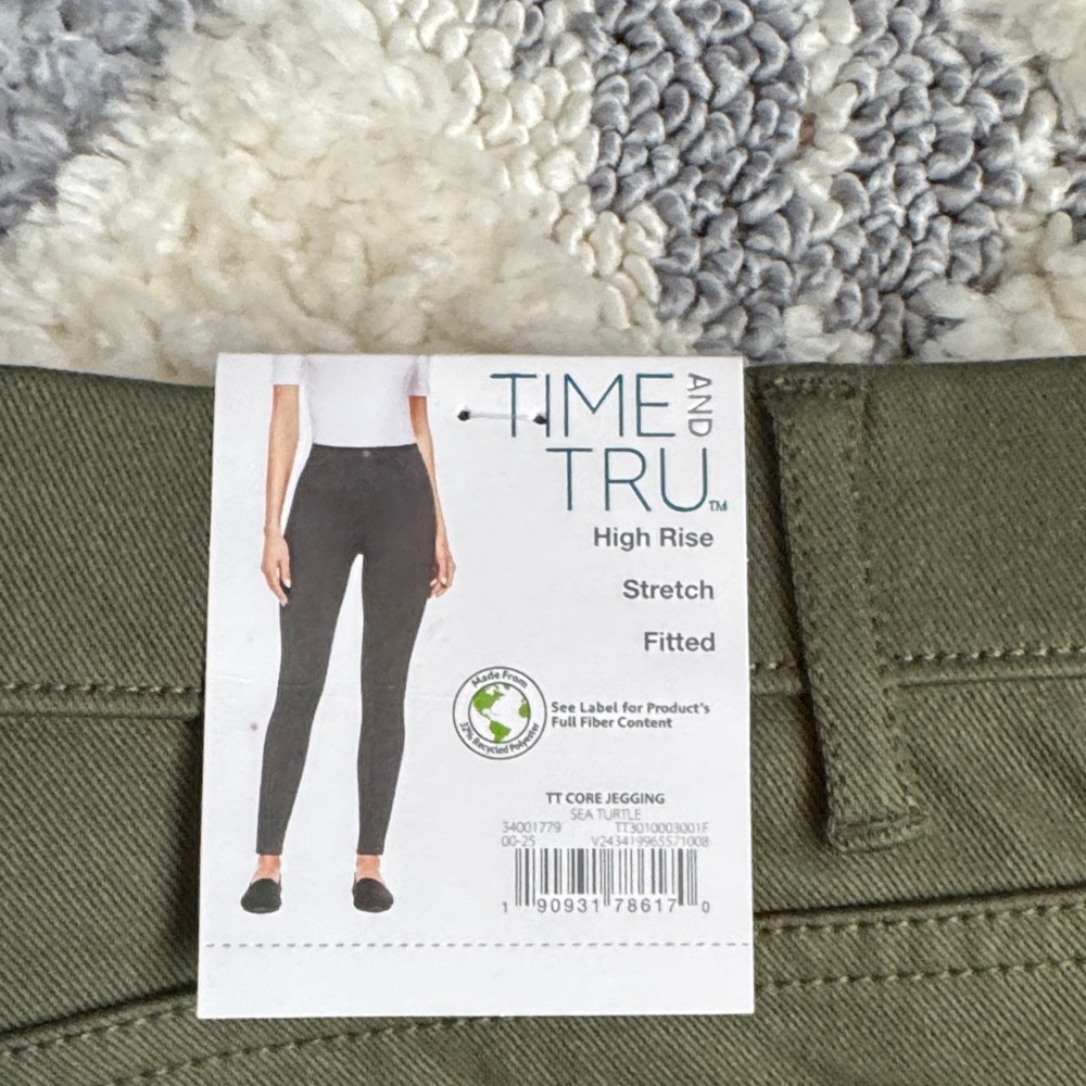Time & Tru High Rise Skinny Jeggings Bunndle- 5 Pair of Jeggings - Picture 3 of 11
